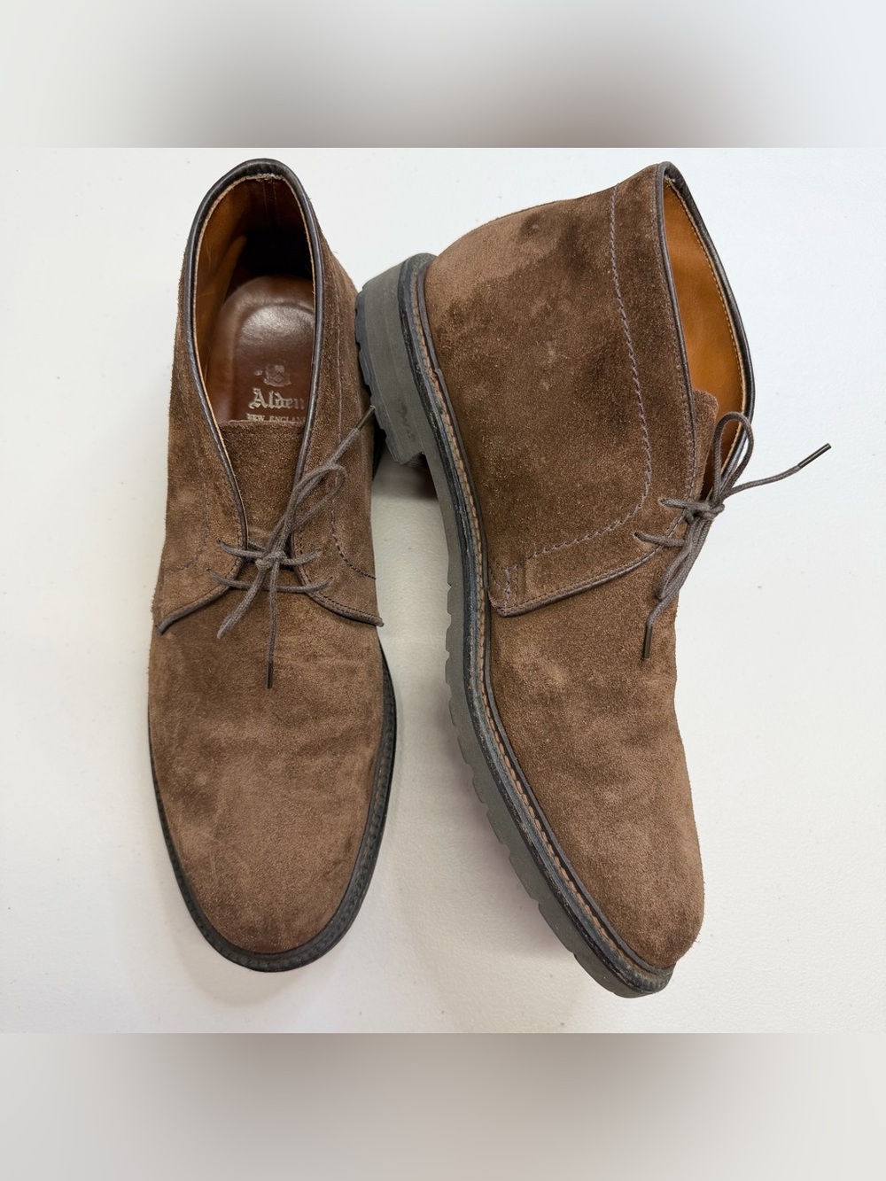 Men's Alden Chukka Boot 1273S Suede Brown Size 11.5 B/D Goodyear